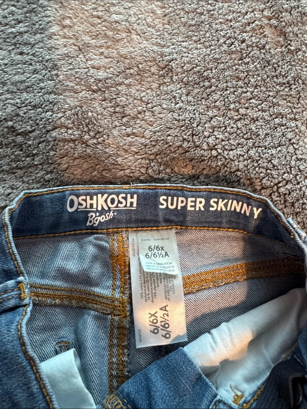 OshKosh B'gosh Kids Medium Blue Straight-Leg Jeans
